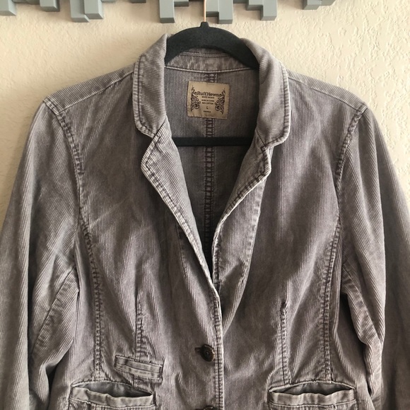 RuffHewn taupe corduroy blazer, Large - Picture 3 of 10